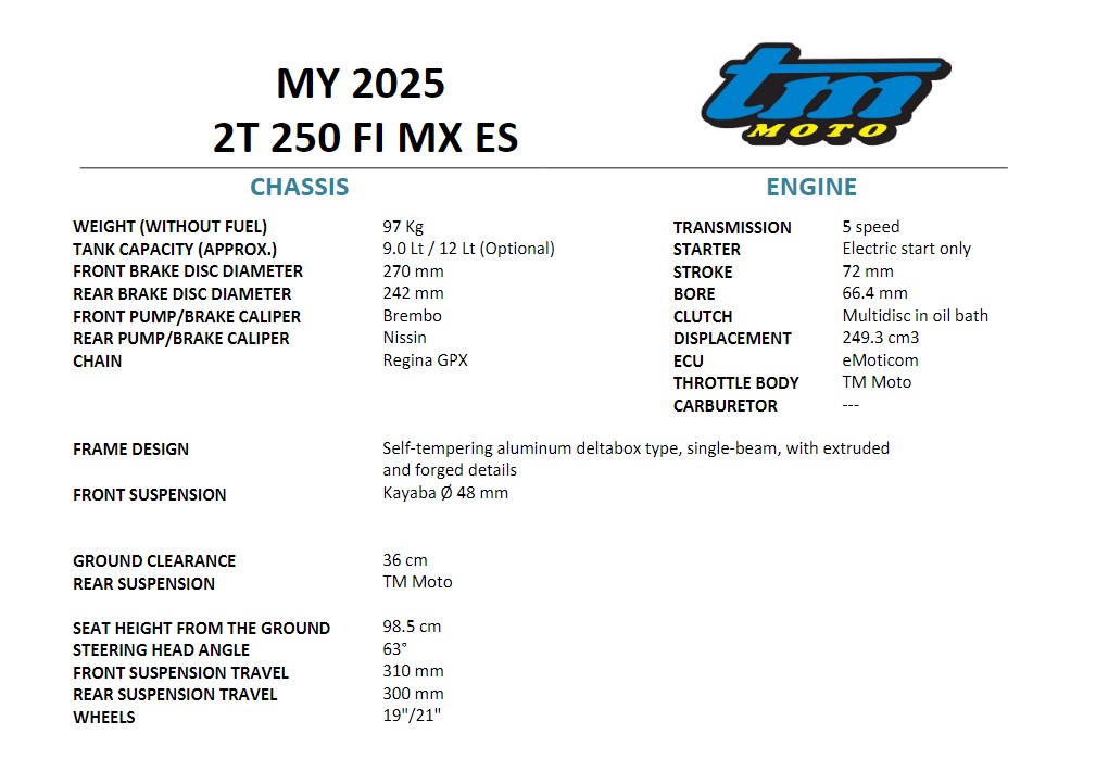 image 5 of 2025 MX 250 fi ES